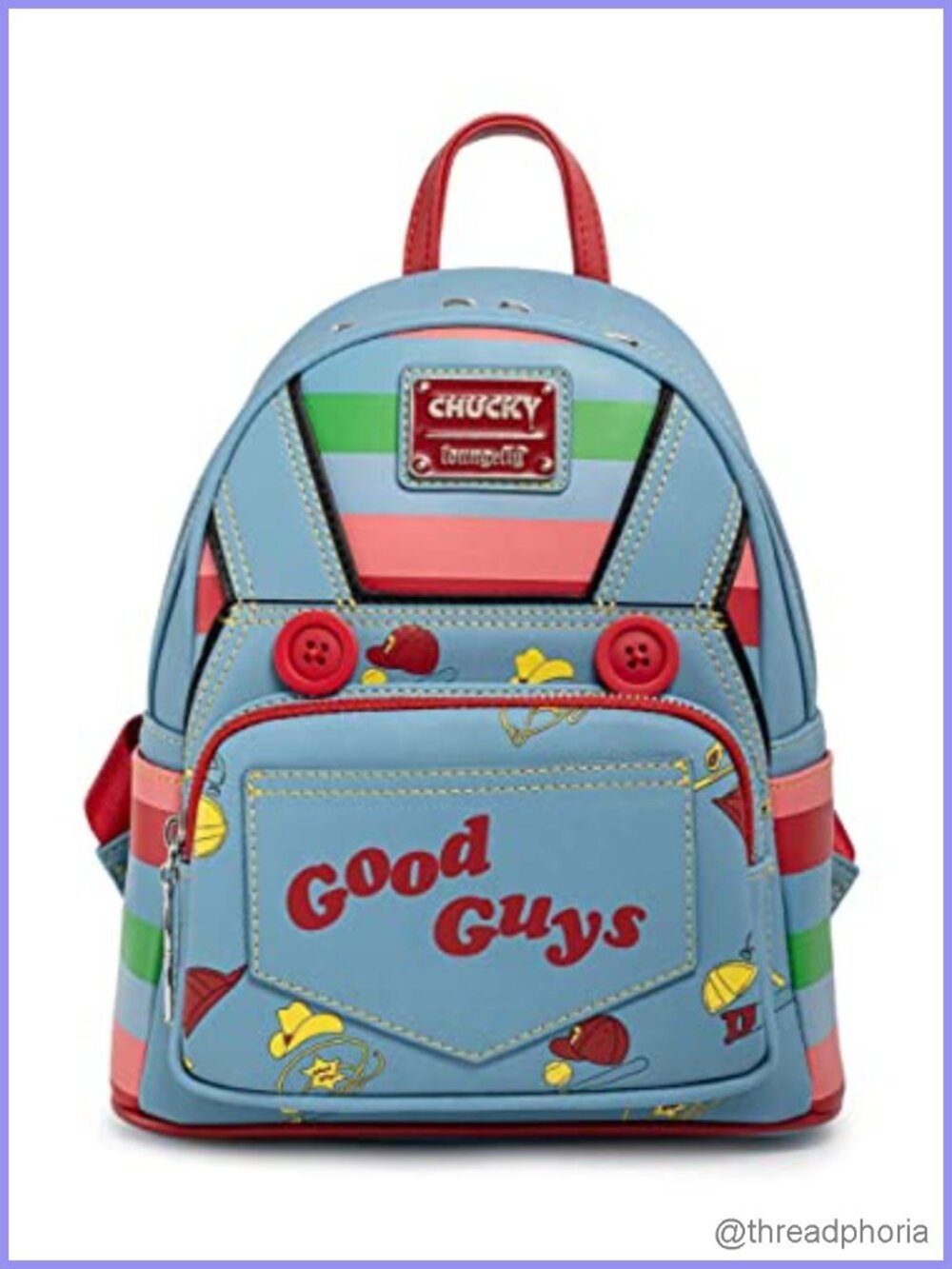 Child's Play Chucky Cosplay Faux Leather Shoulder Bag Purse Officially Licensed